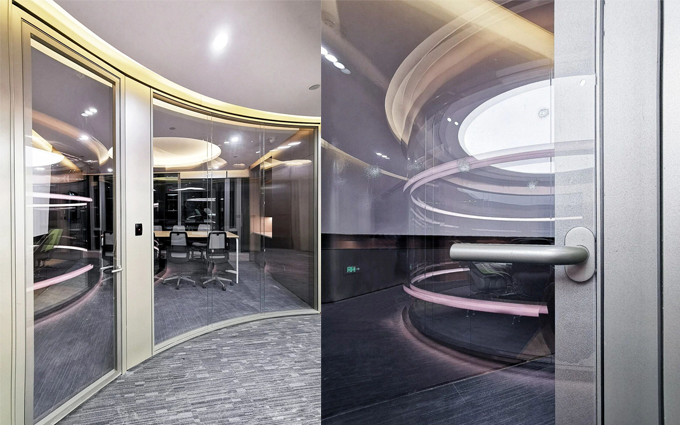 najnowsza sprawa firmy na temat Curved panoramic glass partition system project