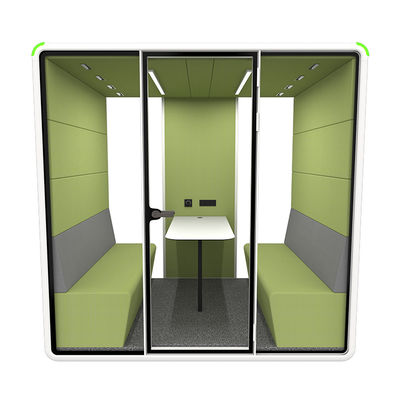 Modern Soundproof Booth with 4000K Lighting and STC30dB Soundproofing for Office and Meeting Pods