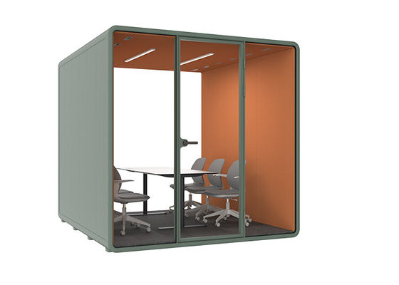 Przenośna, dźwiękoszczelna kabina telefoniczna z systemem wentylacji i dźwiękoszczelnością poniżej 30 dB dla prywatności biura